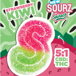 Edibles Solids - SK - Sourz by Spinach Strawberry Kiwi 1-5 THC-CBD Gummies - Format: - Spinach