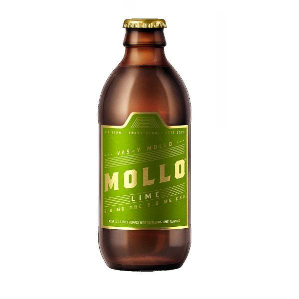 Edibles Non-Solids - MB - Mollo Brew Lime 1-1 THC-CBD 5.0mg Beverage - Format: - Mollo