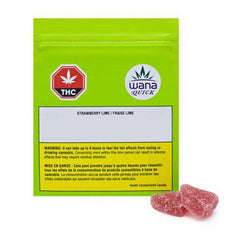 Edibles Solids - AB - Wana Quick Strawberry Lime 1-1 THC-CBD Gummies - Format: - Wana
