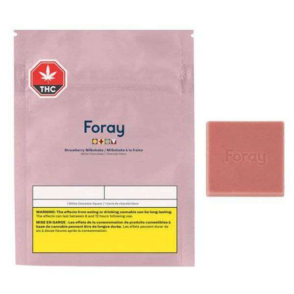 Edibles Solids - MB - Foray Strawberry Milkshake 1-1 THC-CBD White Chocolate - Format: - Foray