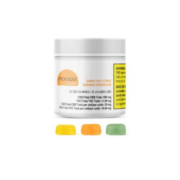 Edibles Solids - MB - Monjour Bare Sunny Citrus CBD Gummies - Format: - Monjour