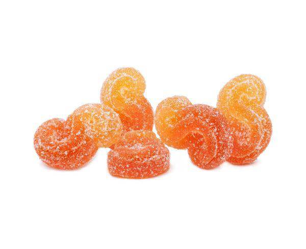 Edibles Solids - MB - Sourz by Spinach Peach Orange 1-1 THC-CBD Gummies - Format: - Spinach