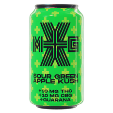 Edibles Non-Solids - SK - XMG+ Sour Green Apple Kush + Guarana THC-CBG Beverage - Format: - XMG