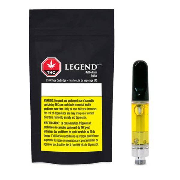 Extracts Inhaled - AB - Legend Bubba Kush THC 510 Vape Cartridge - Format: - Legend