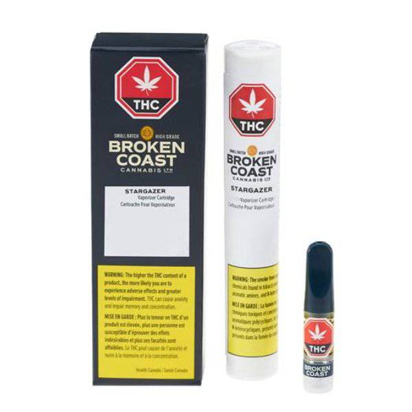 Extracts Inhaled - MB - Broken Coast Stargazer THC 510 Vape Cartridge - Format: - Broken Coast