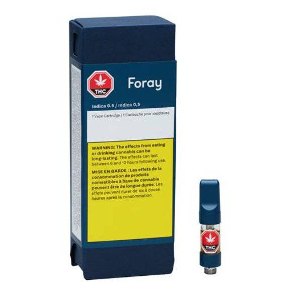 Extracts Inhaled - MB - Foray Blackberry Cream Indica THC 510 Vape Cartridge - Format: - Foray