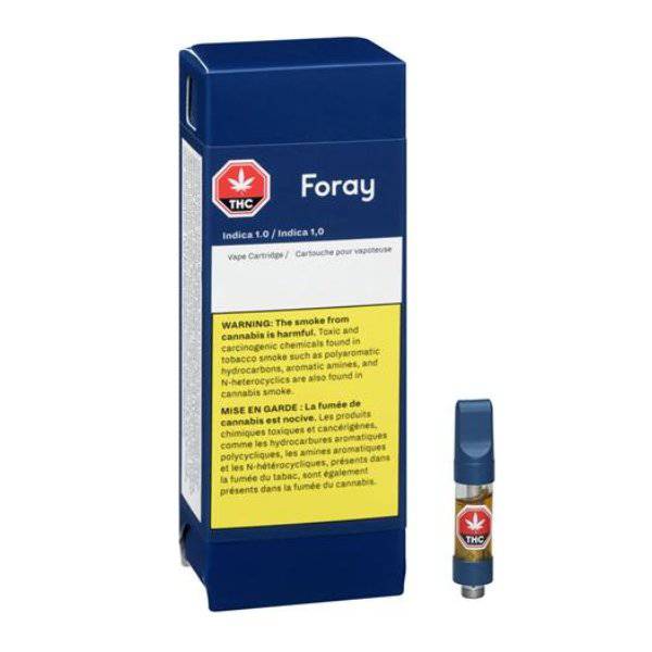 Extracts Inhaled - MB - Foray Blackberry Cream Indica THC 510 Vape Cartridge - Format: - Foray