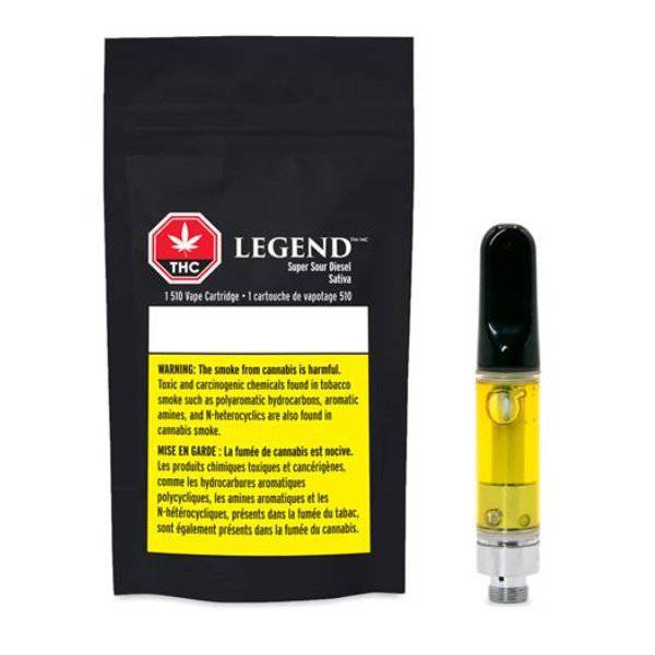 Extracts Inhaled - MB - Legend Super Sour Diesel THC 510 Vape Cartridge - Format: - Legend