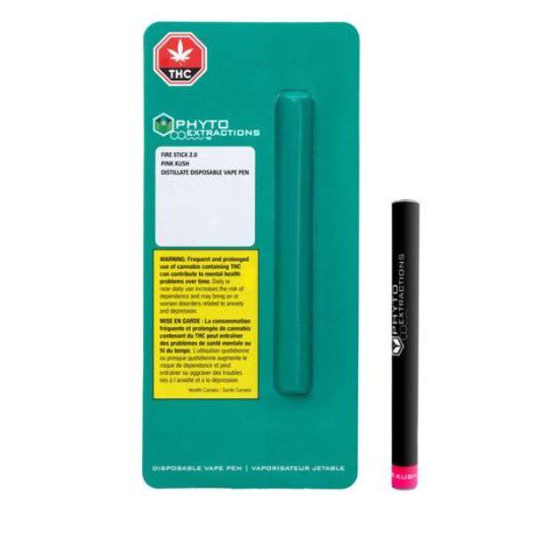 Extracts Inhaled - MB - PhytoExtractions Pink Kush Disposable Vape Pen - Format: - PhytoExtractions
