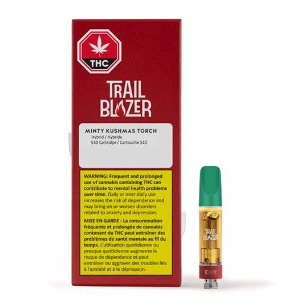 Extracts Inhaled - MB - Trailblazer Minty Kushmas Torch THC 510 Vape Cartridge - Format: - Trailblazer
