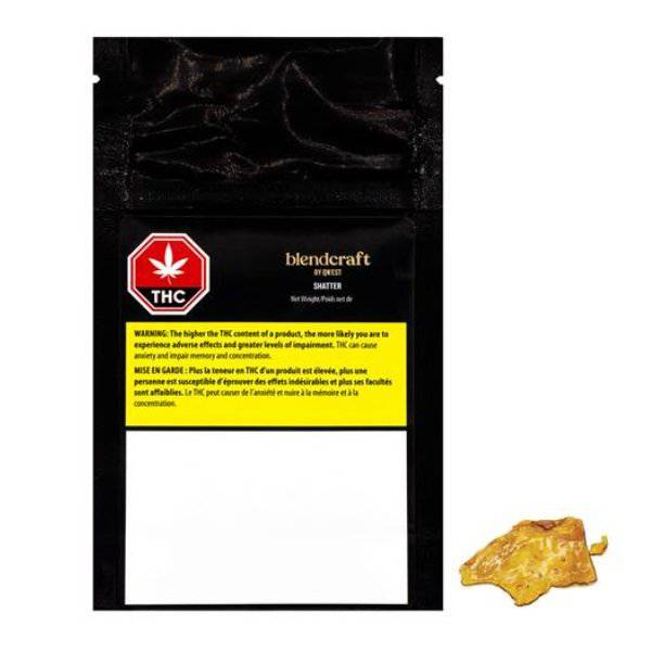 Extracts Inhaled - SK - Blendcraft by Qwest Sativa Shatter - Format: - Blendcraft by Qwest