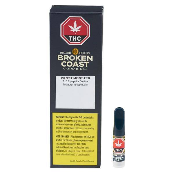 Extracts Inhaled - SK - Broken Coast Frost Monster THC 510 Vape Cartridge - Format: - Broken Coast