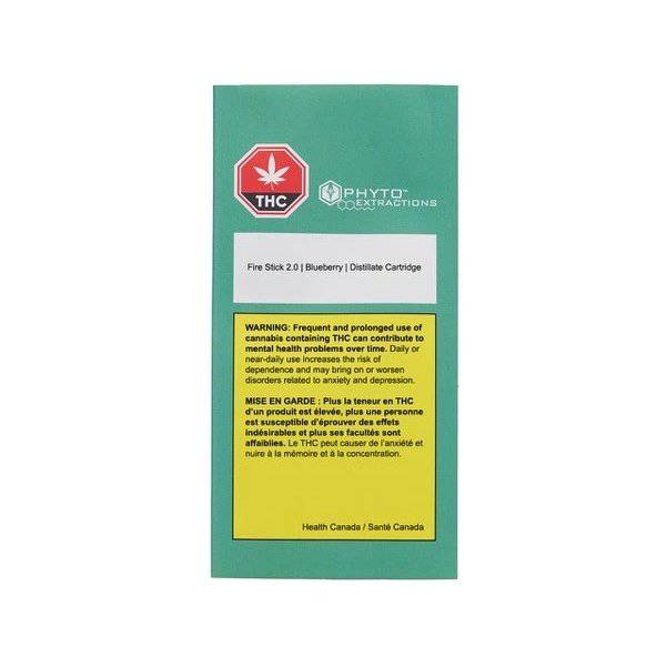 Extracts Inhaled - SK - PhytoExtractions Blueberry THC 510 Vape Cartridge - Format: - PhytoExtractions