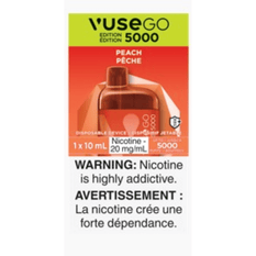 Vaping Supplies - Vuse GO 5000 Disposable Peach - Vuse