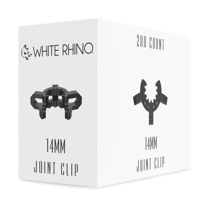 RTL - Bong Accessory White Rhino Black Keck Clip 14mm - White Rhino