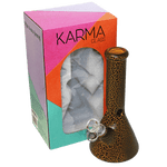 Glass Bong Karma 9" Beaker Lightning Plated - Karma