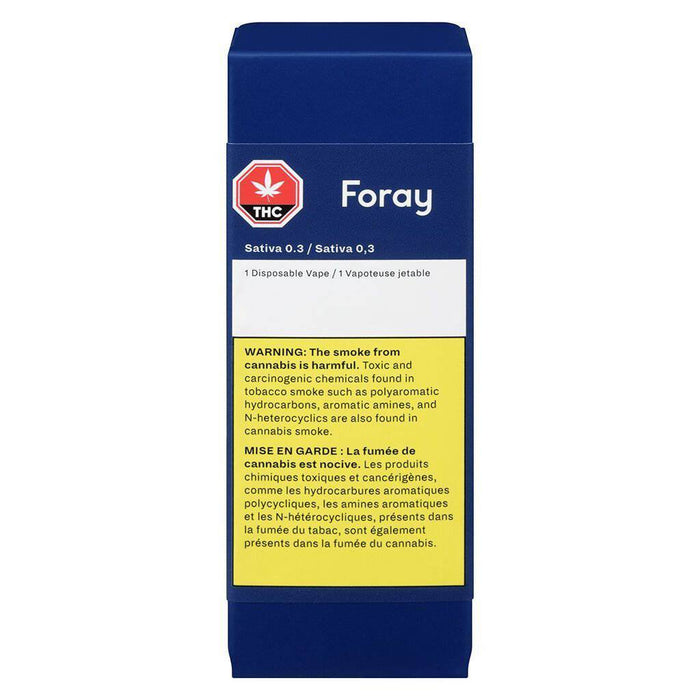 Extracts Inhaled - MB - Foray Sativa THC Disposable Vape Pen - Format: - Foray
