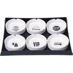 RTL - Ashtrays Fujima Round Ceramic "Motto" Design