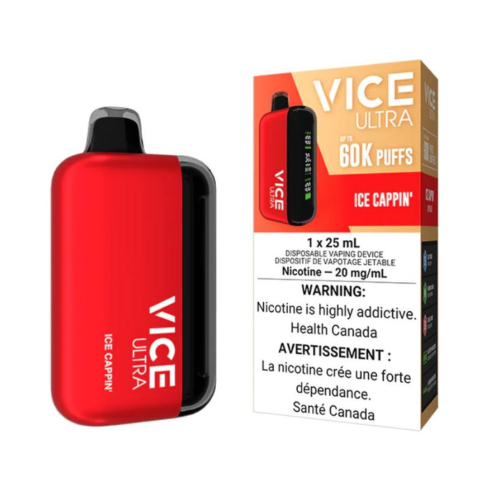 Federal *EXCISED* RTL - Disposable Vape Vice Ultra 60K Ice Cappin'