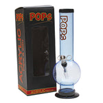 Acrylic Bong Pops 12" Bubble Base - Pops