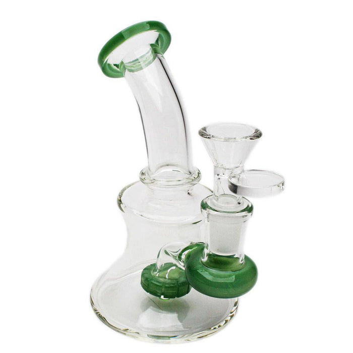 Glass Rig - No Name - 5" Bent Neck Includes Banger + Bowl - Infyniti