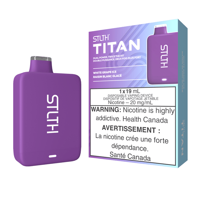 *EXCISED* RTL - STLTH Titan Disposable Vape White Grape Ice - STLTH