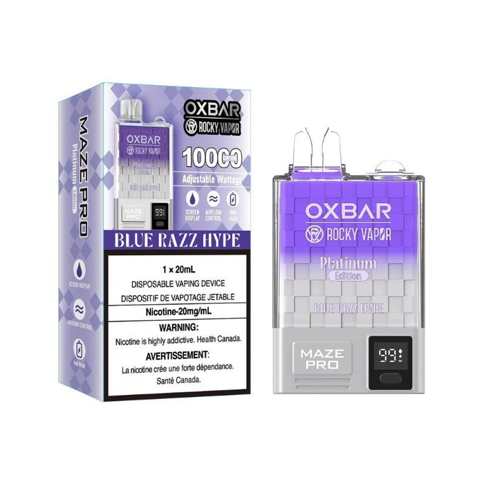 *EXCISED* RTL - Disposable Vape Oxbar Maze Pro 10K Blue Razz Hype