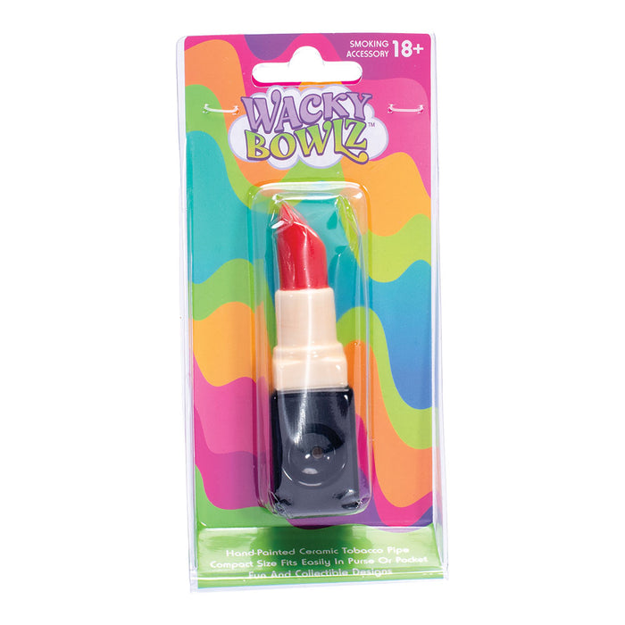 Ceramic Pipe Wacky Bowlz Lipstick 3.75" - Wacky Bowlz