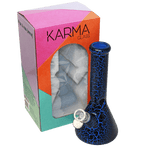 Glass Bong Karma 9" Beaker Lightning Plated - Karma