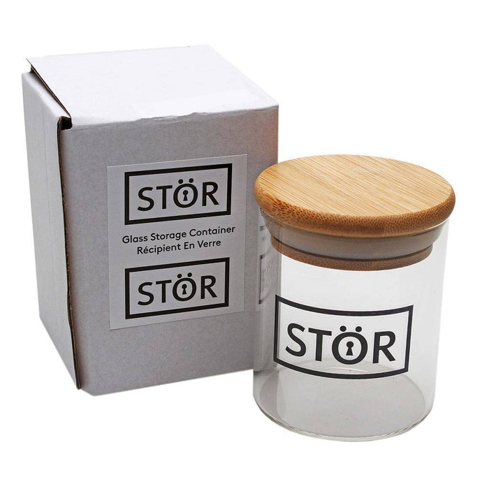Storage Jar Stor Glass Pop Top Bamboo Lid - Stor