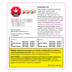 Extracts Inhaled - SK - Banter Holiday Multi-Pack THC 510 Vape Cartridge - Format: - Banter