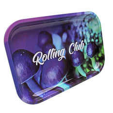 Rolling Club Metal Rolling Tray - Medium - Magical Mushrooms - Rolling Club