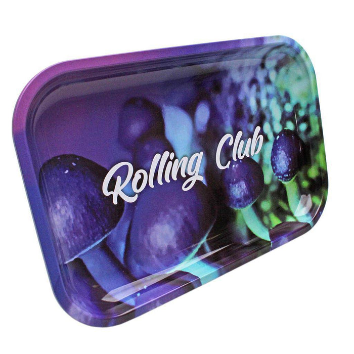 Rolling Club Metal Rolling Tray - Medium - Magical Mushrooms - Rolling Club
