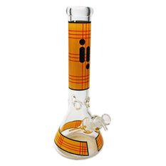 Glass Bong - 14" 7mm Beaker Plaid - Infyniti