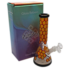 Glass Bong Karma 10" Hex Hive Beaker - Karma