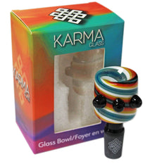 Glass Bowl Karma 14mm Reversal, Black Joint - Karma