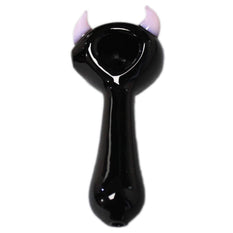 Glass Pipe BoroSci 4" Pink Horns - BoroSci