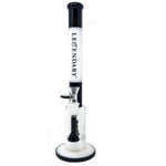 Legendary Glass - 14" Black and White Showerhead Tube - Legendary