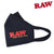 Raw Black Soft Triple Layer Face Mask - Raw