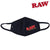 Raw Black Soft Triple Layer Face Mask - Raw