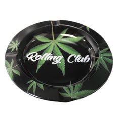 Rolling Club Metal Ashtray - Small - Leaves - Rolling Club