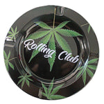 Rolling Club Metal Ashtray - Small - Leaves - Rolling Club