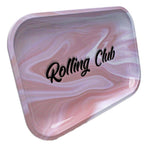 Rolling Club Metal Rolling Tray - Medium - Pink - Rolling Club