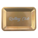Rolling Club Metal Rolling Tray - Small - Gold - Rolling Club