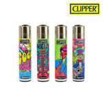 RTL - Clipper Round Hippie 6 Collection Lighters - Clipper