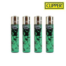 RTL - Clipper Round Smoke Green Lighters - Clipper