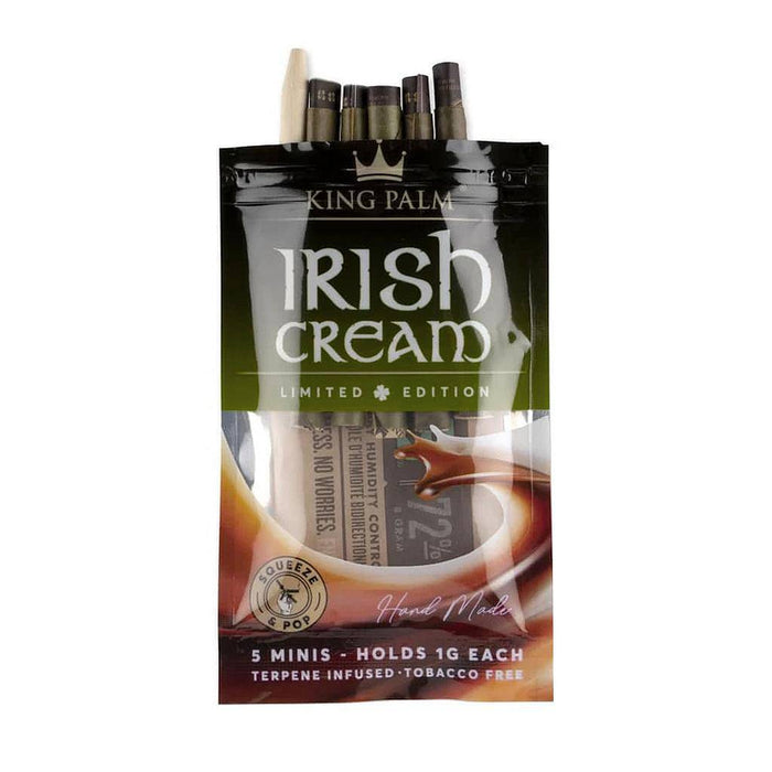 RTL - King Palm Mini Irish Pre-Roll Pouch - Irish Cream - 5 Per Pack. - King Palm