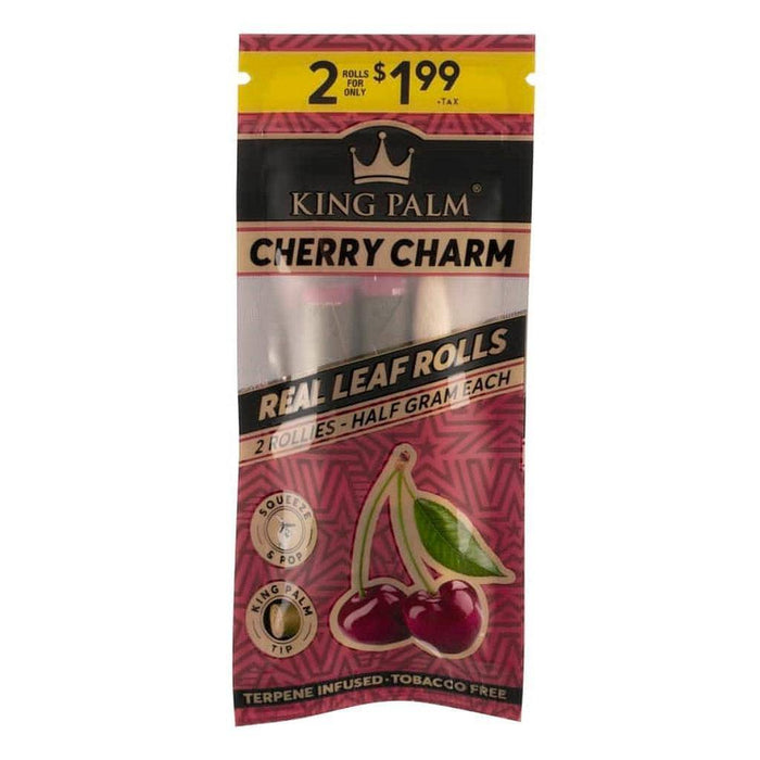 RTL - King Palm Rollie Pre-Roll - Cherry Charm - 2 per pack - King Palm