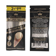 RTL - King Palm Rollie Pre-Roll - Gelato Cream - 2 per pack - King Palm