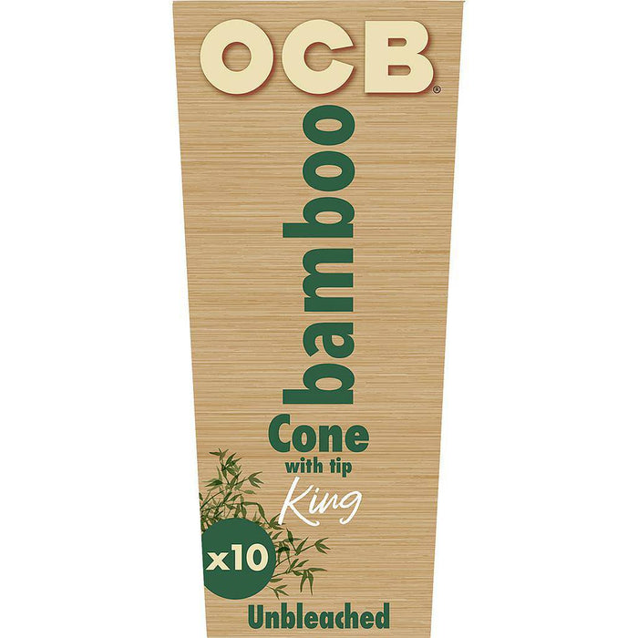 RTL - Rolling Papers OCB King Size Bamboo Pre-Rolled Cones - 10 Pack - OCB